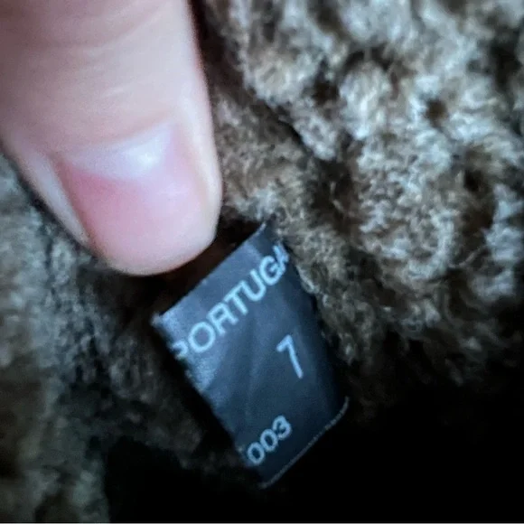 L.L. Bean Snowtop Shearling Leather Tall Winter Boots 7, dark chocolate brown - Picture 4 of 8